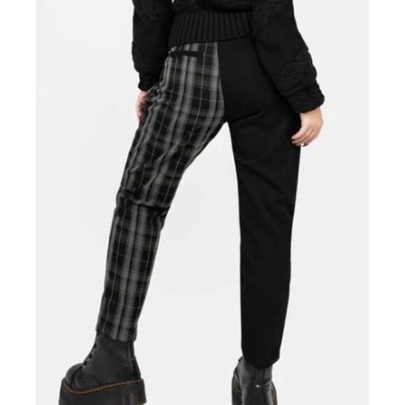 Disturbia Checkmate High Waist Tapered Trousers Pants Women Size US 14 NWT - Picture 2 of 16